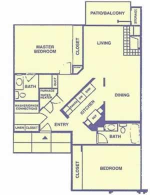 Two Bedroom / Two Bath*